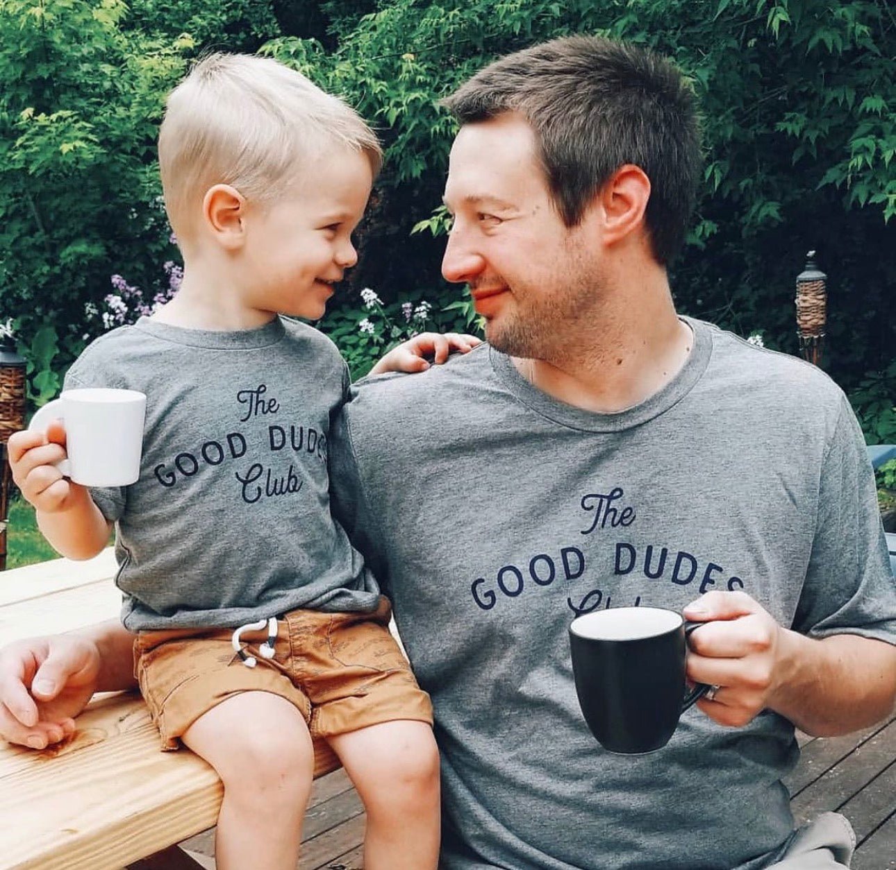Adult Good Dudes Club t-shirt from The Wishing Elephant featuring a fun graphic design on the front.