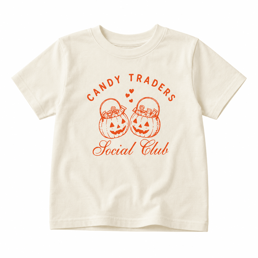 Candy Traders Social Club Halloween Tee For Kids - The Wishing Elephant