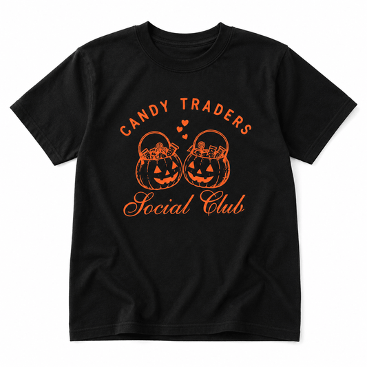 Candy Traders Social Club Kids Halloween Tee or Sweatshirt - The Wishing Elephant