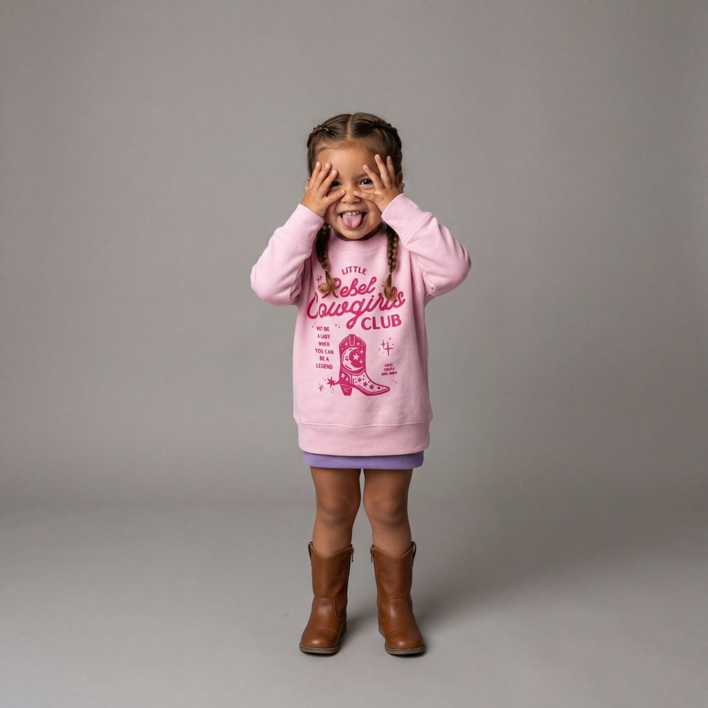 Cowgirl Sweatshirt, Little Rebel Cowgirls Club - The Wishing Elephant