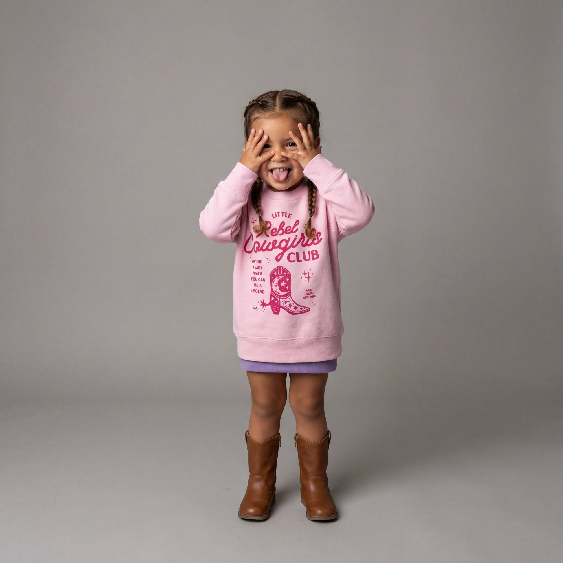 Cowgirl Sweatshirt, Little Rebel Cowgirls Club - The Wishing Elephant
