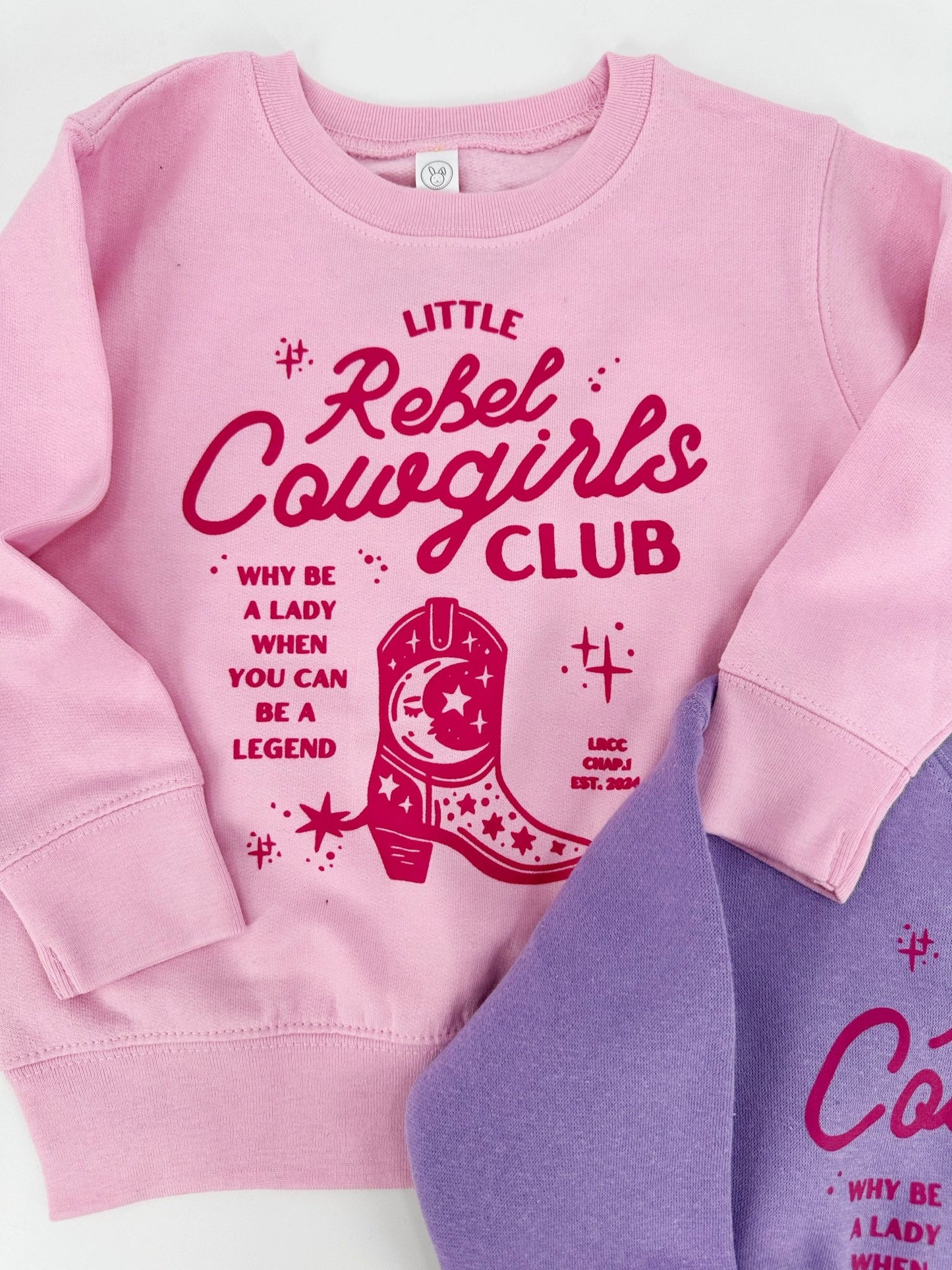 Cowgirl Sweatshirt, Little Rebel Cowgirls Club - The Wishing Elephant
