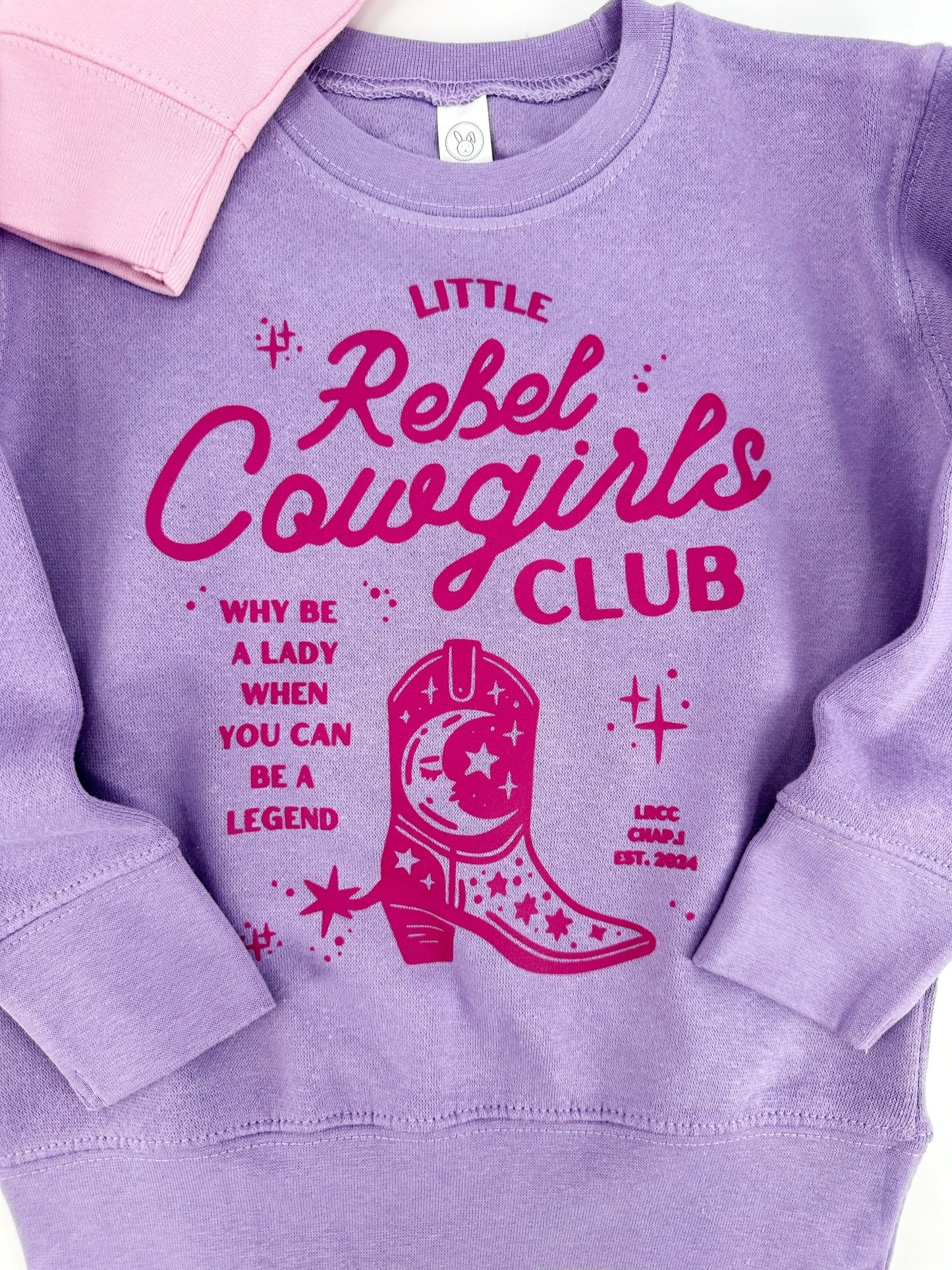 Cowgirl Sweatshirt, Little Rebel Cowgirls Club - The Wishing Elephant
