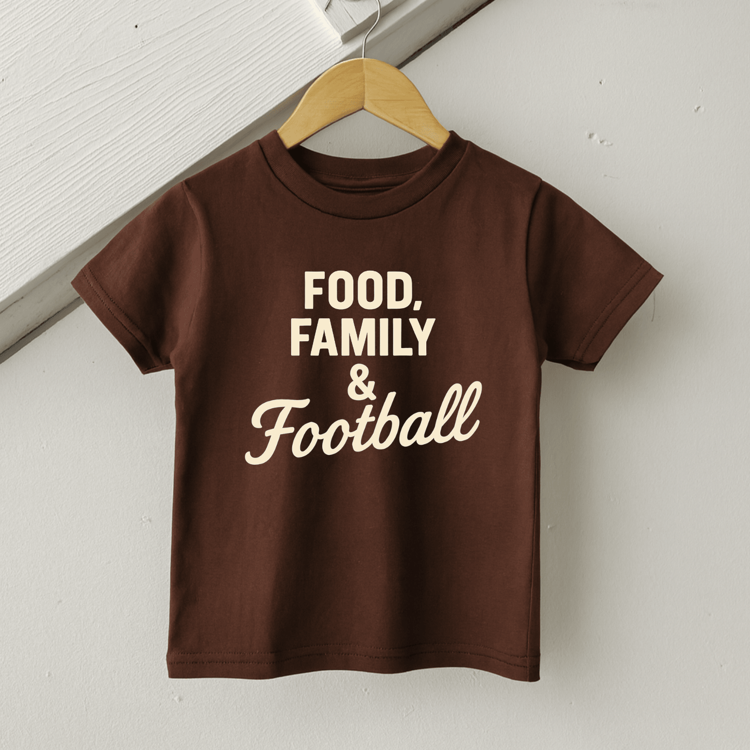 Food, Family & Football Tee - The Wishing Elephant