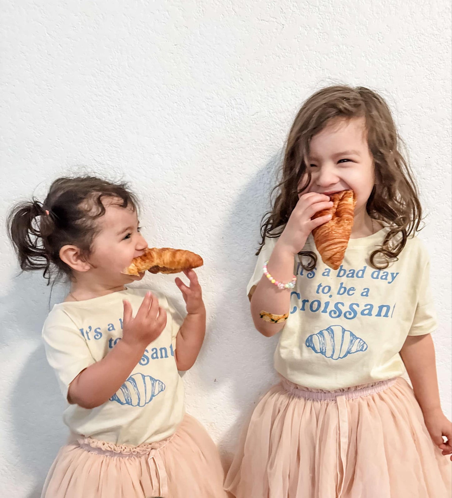 Funny Kids T-Shirt | Bad Day for Croissants Tee | Food Lover Shirt - The Wishing Elephant