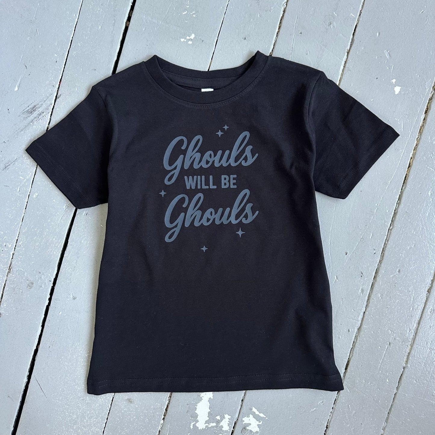 Ghouls Will Be Ghouls, Black Halloween Tee - The Wishing Elephant