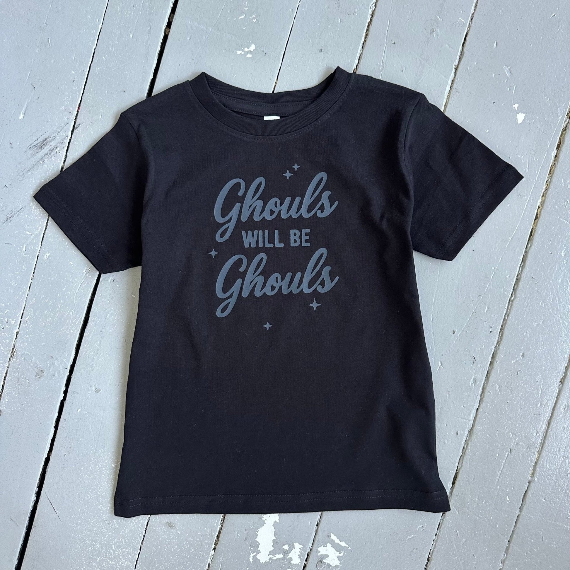 Ghouls Will Be Ghouls, Black Halloween Tee - The Wishing Elephant