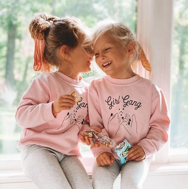 Girl Gang Sweatshirt in Pink - The Wishing Elephant
