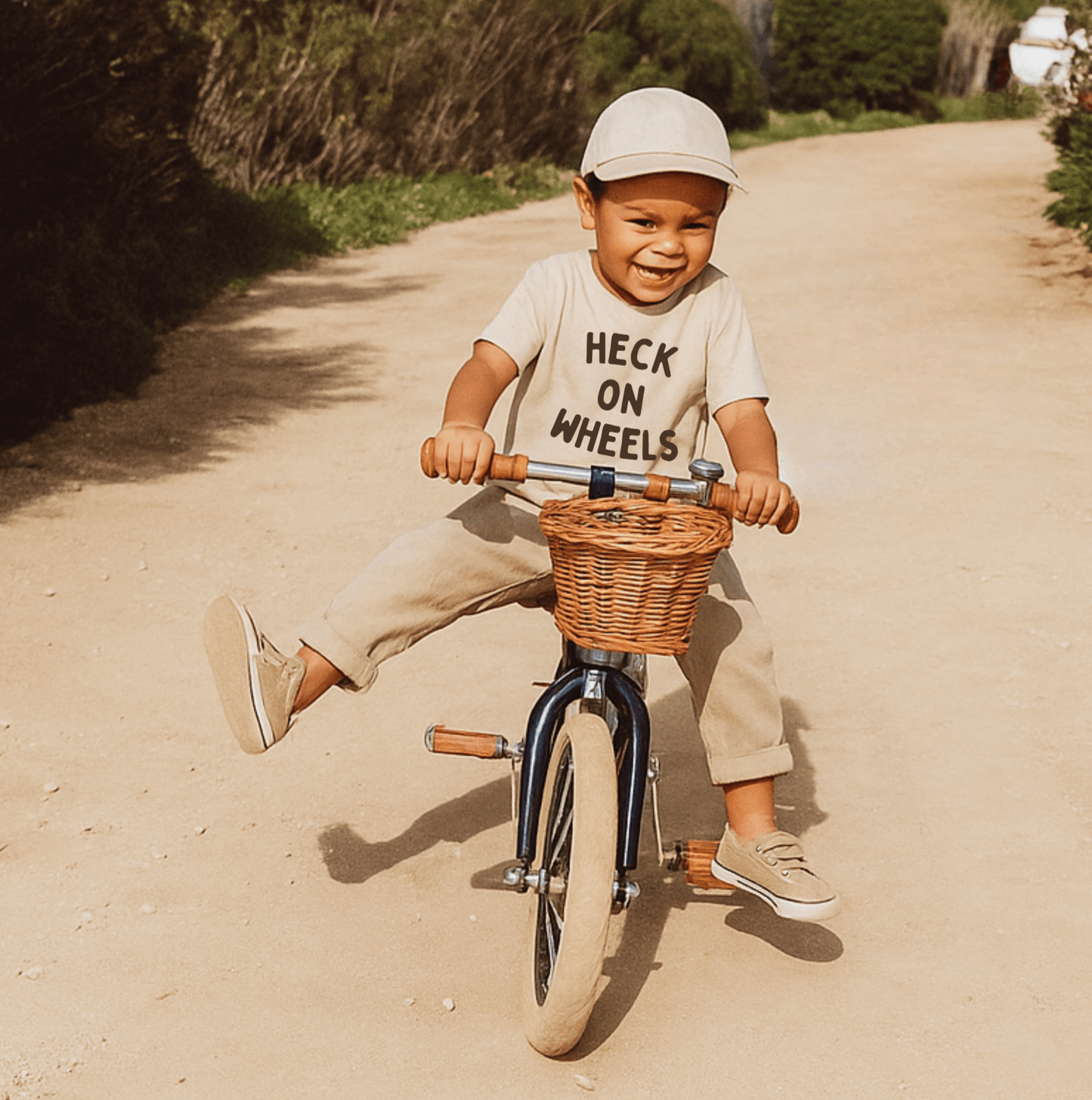 Heck On Wheels Kids Graphic Tee - The Wishing Elephant