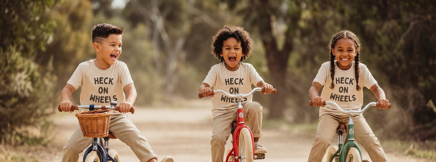 Heck On Wheels Kids Graphic Tee - The Wishing Elephant