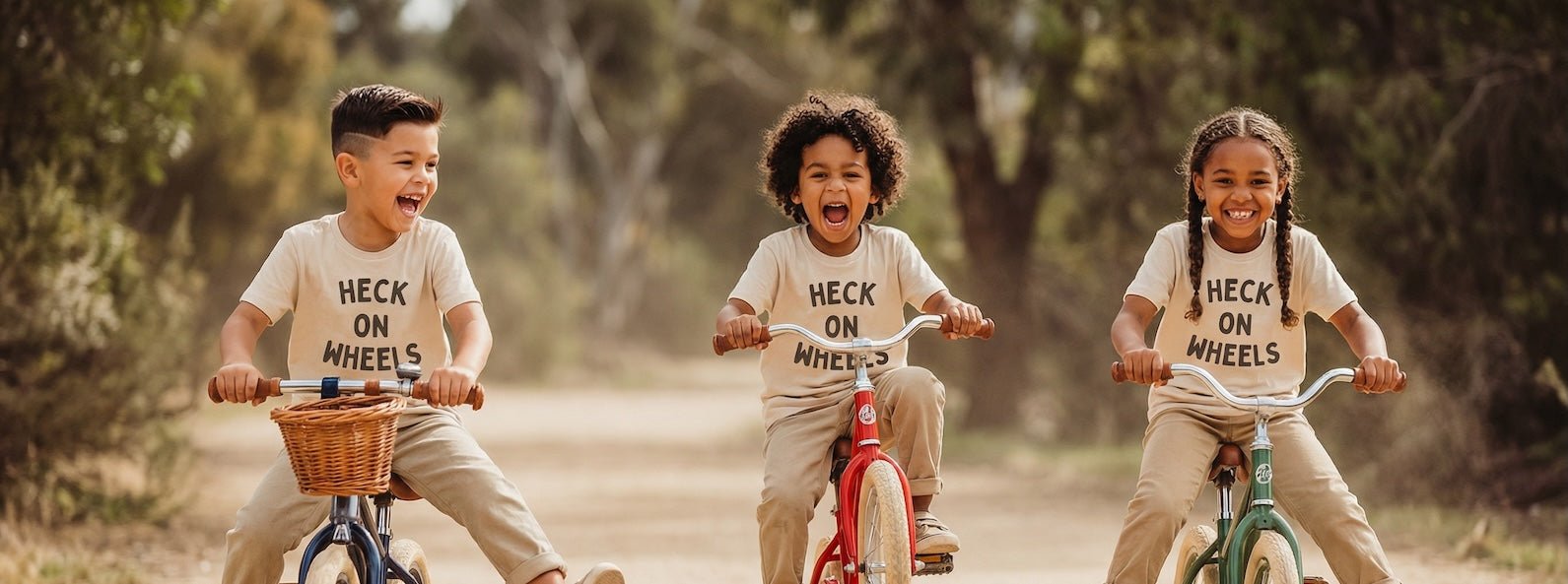 Heck On Wheels Kids Graphic Tee - The Wishing Elephant