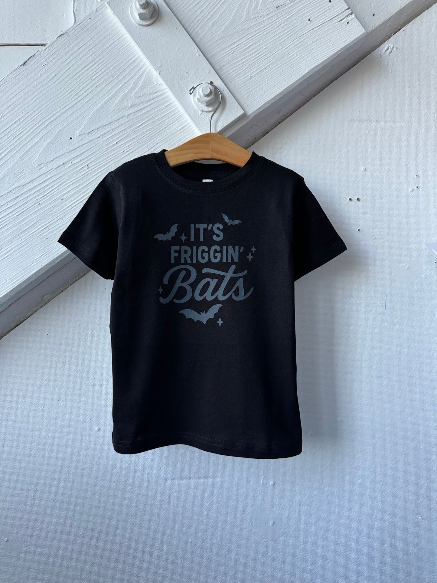 It's Friggin' Bats, Black Halloween Tee - The Wishing Elephant