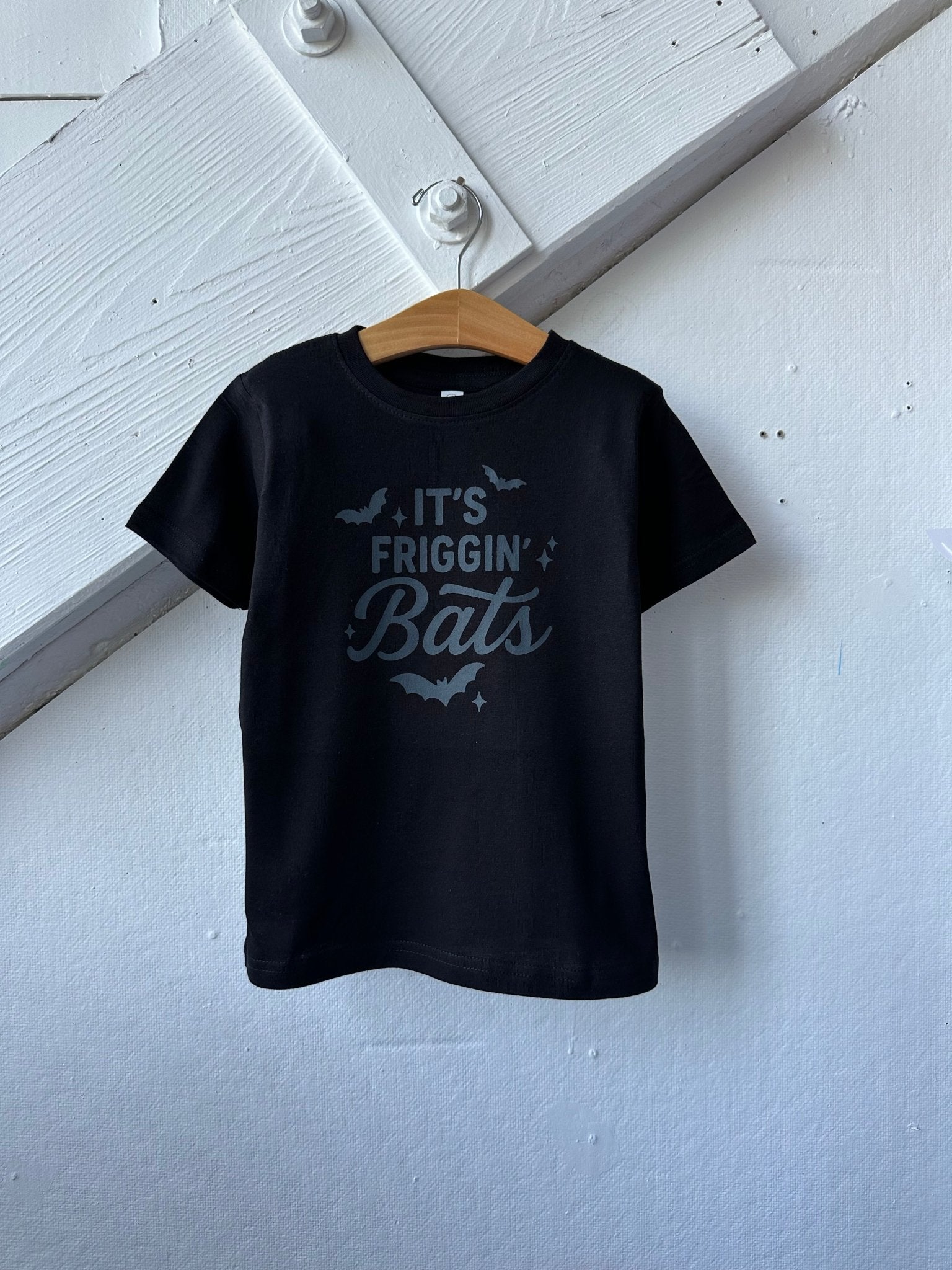 It's Friggin' Bats, Black Halloween Tee - The Wishing Elephant