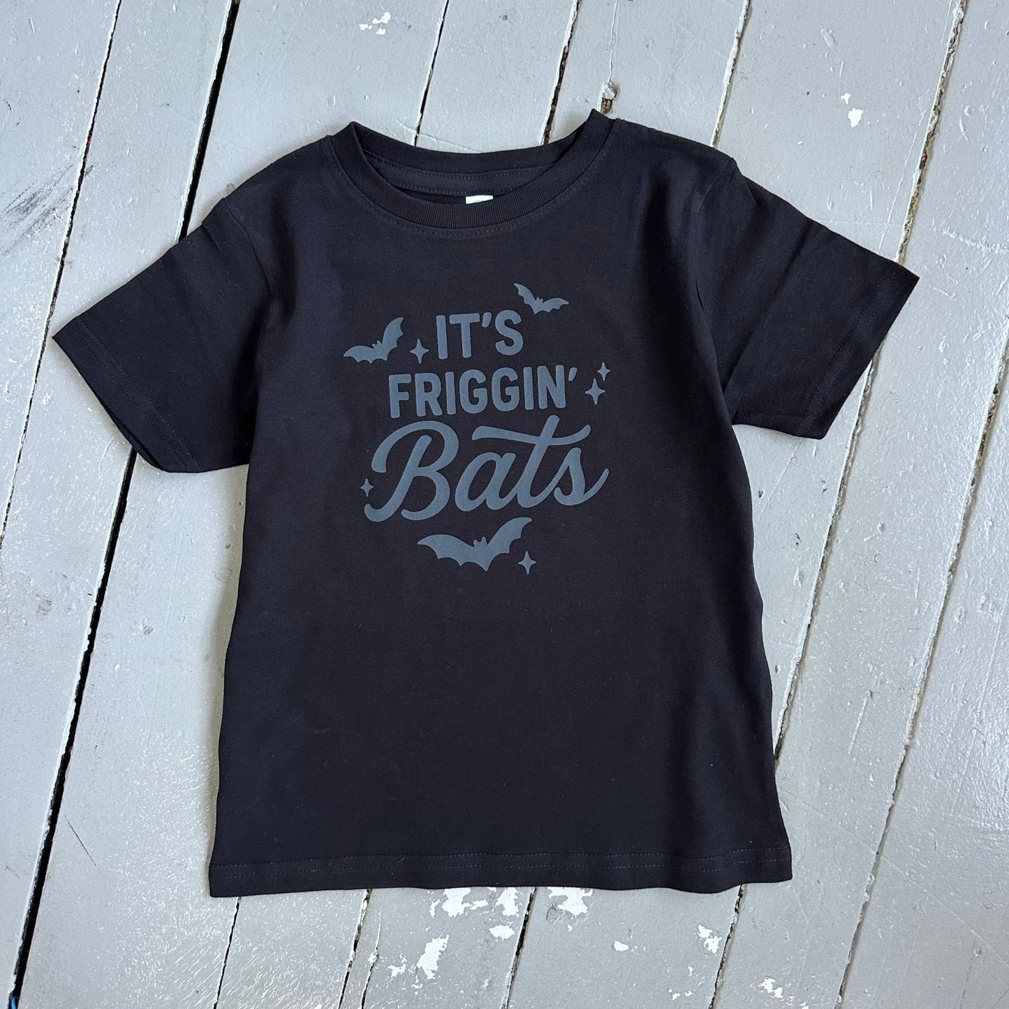 It's Friggin' Bats, Black Halloween Tee - The Wishing Elephant