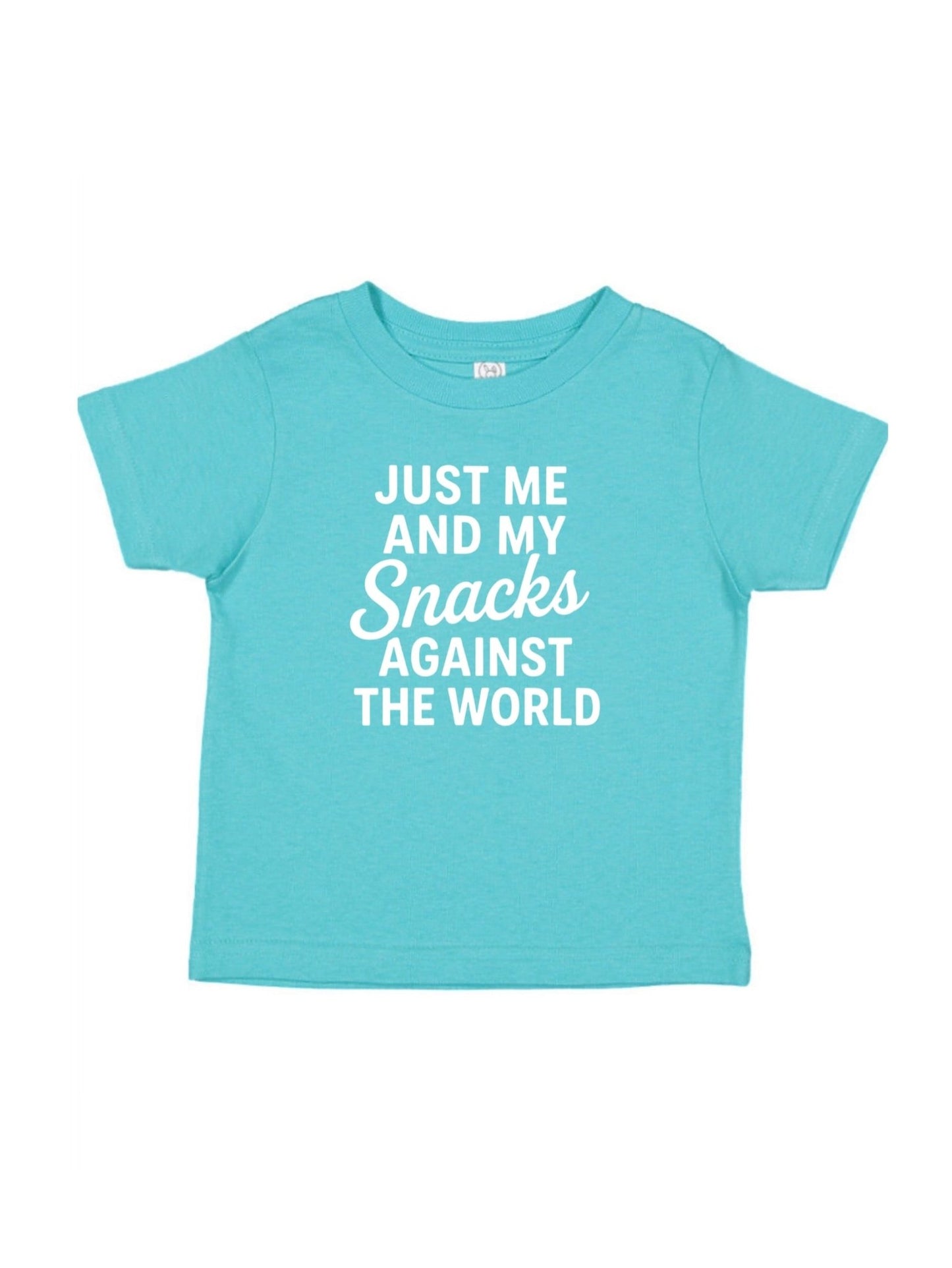 Just me and my snacks against the world, Funny Kids Tee - The Wishing Elephant