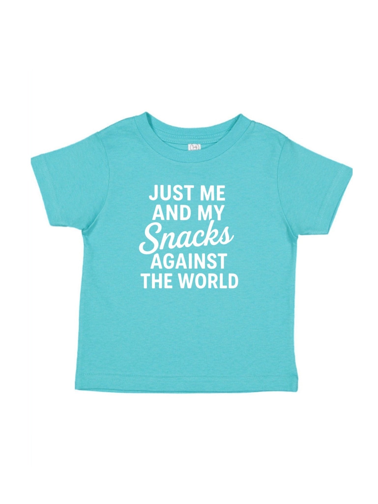 Just me and my snacks against the world, Funny Kids Tee - The Wishing Elephant
