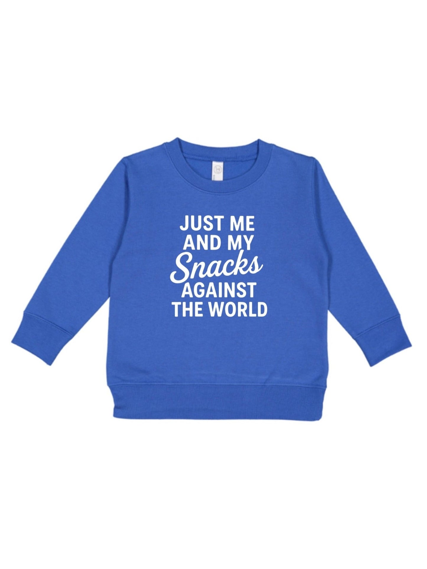 Just me and my snacks against the world, Funny Kids Tee - The Wishing Elephant