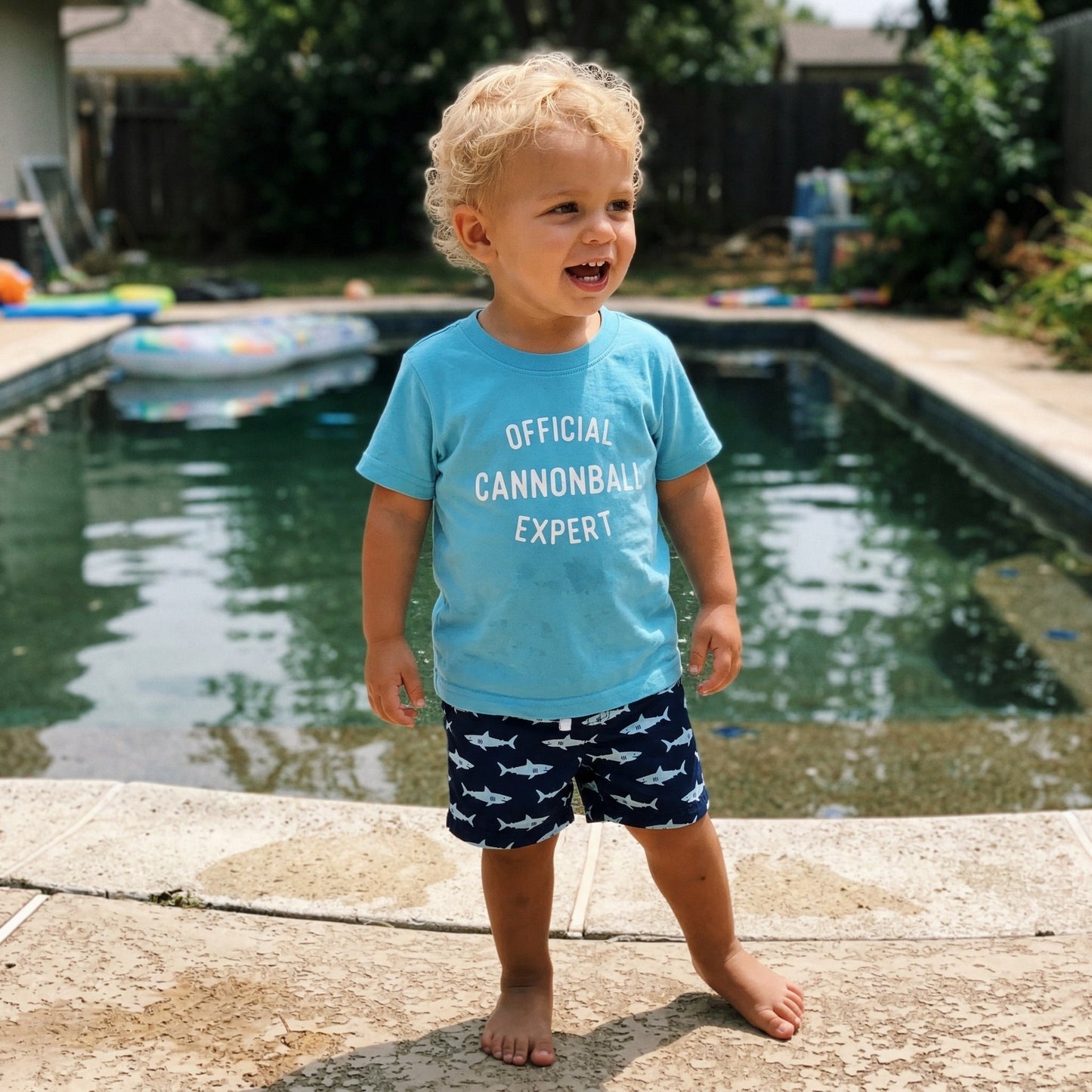 Kids Cannonball Expert Shirt Funny Summer Pool Tee - The Wishing Elephant