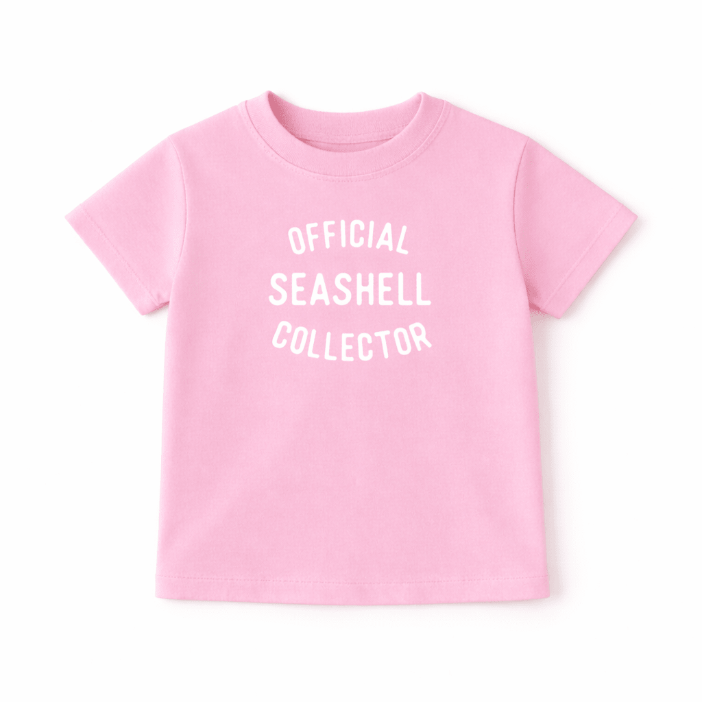 Kids Seashell Collector Shirt Funny Summer Beach Tee - The Wishing Elephant