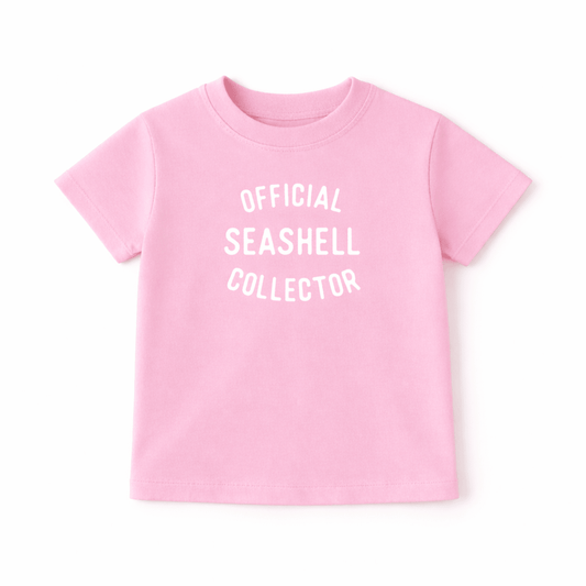 Kids Seashell Collector Shirt Funny Summer Beach Tee - The Wishing Elephant