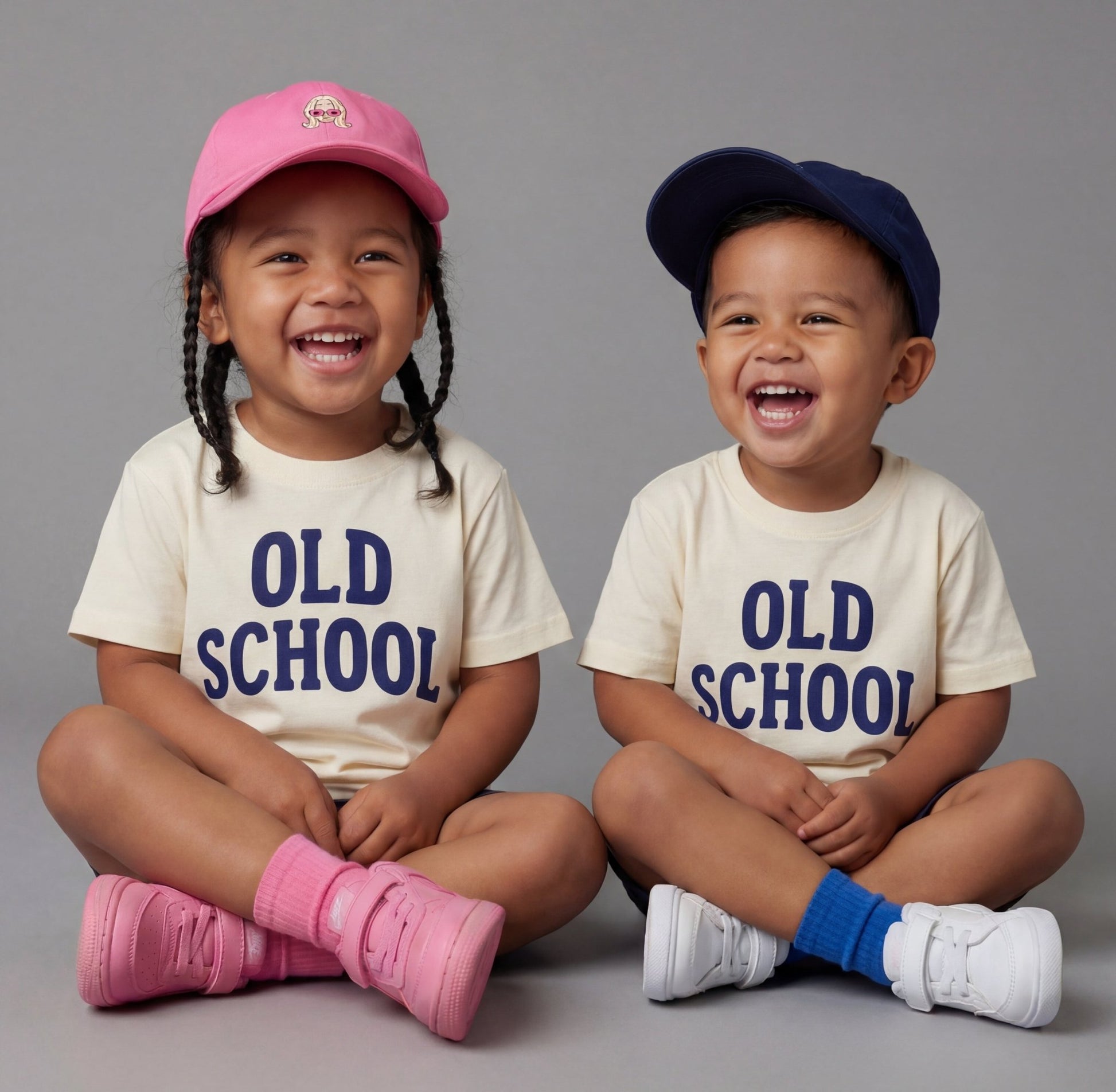 Old School Tee, Vintage Style Kids Tee - The Wishing Elephant