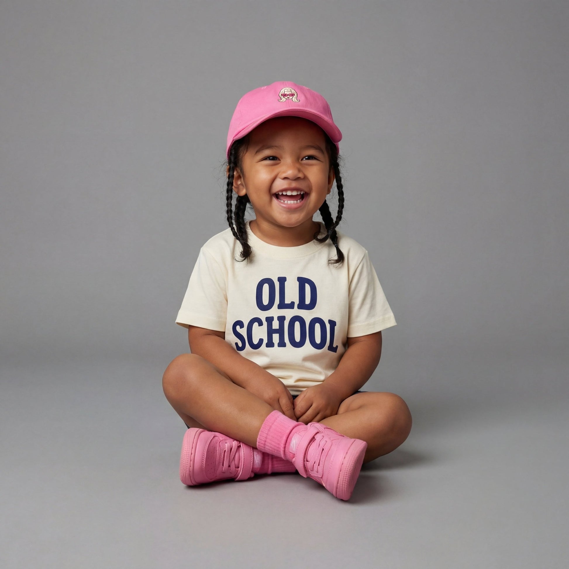 Old School Tee, Vintage Style Kids Tee - The Wishing Elephant