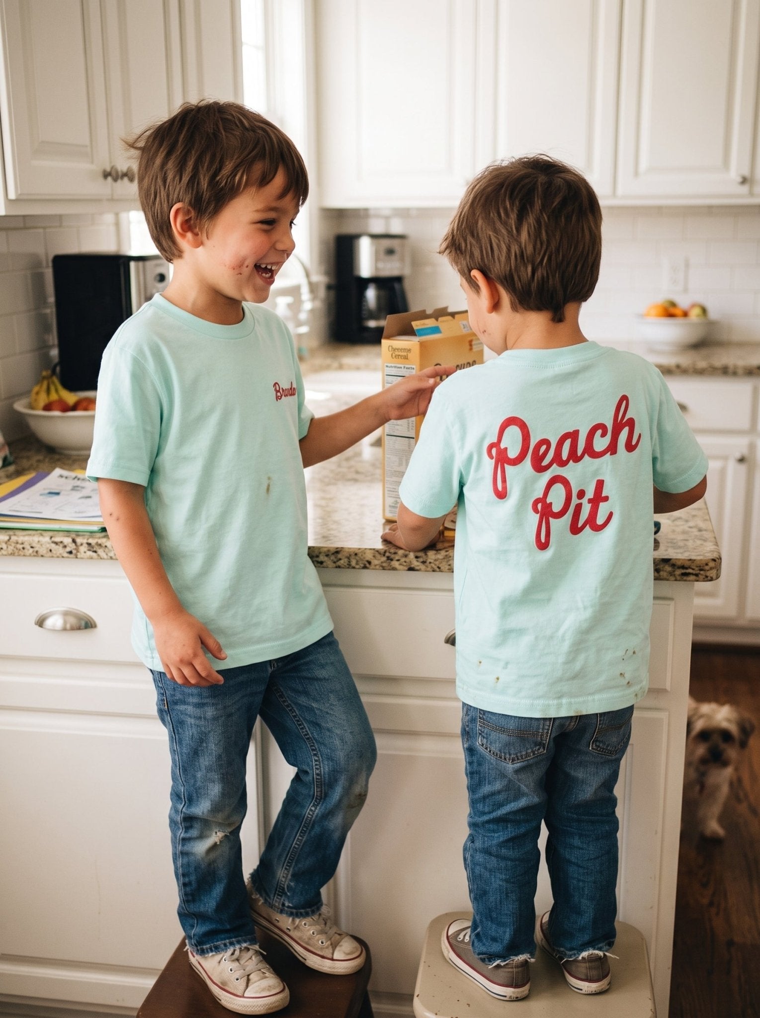 Peach Pit Tees, Waiter Costume or Funny Retro shirt for Kids - PREORDER - The Wishing Elephant