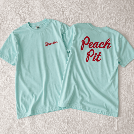 Peach Pit Tees, Waiter Costume or Funny Retro shirt for Kids - PREORDER - The Wishing Elephant