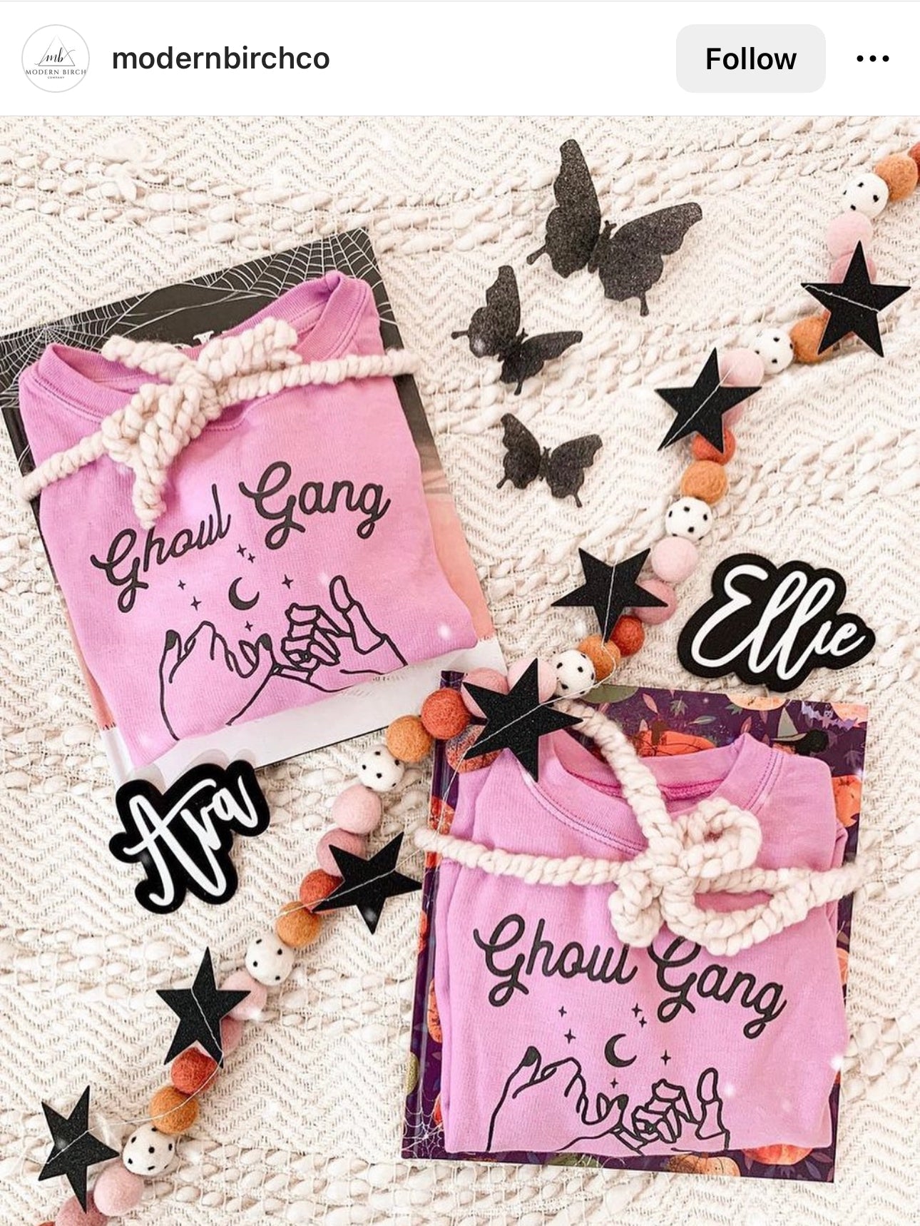 PINK Ghoul Gang Pullover - The Wishing Elephant