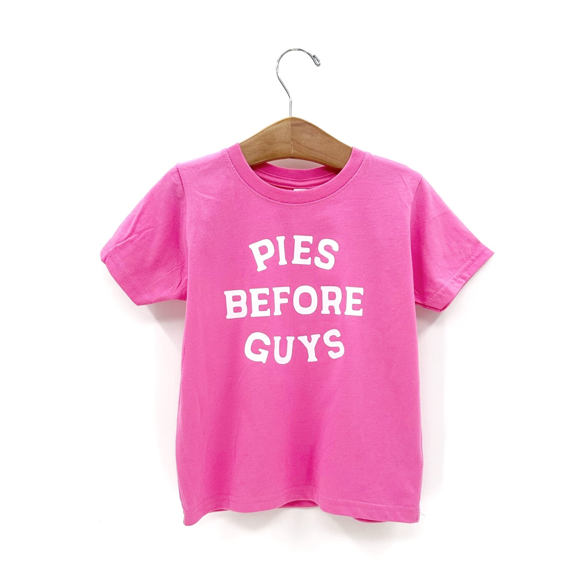 Pink Pies Before Guys Tee - The Wishing Elephant