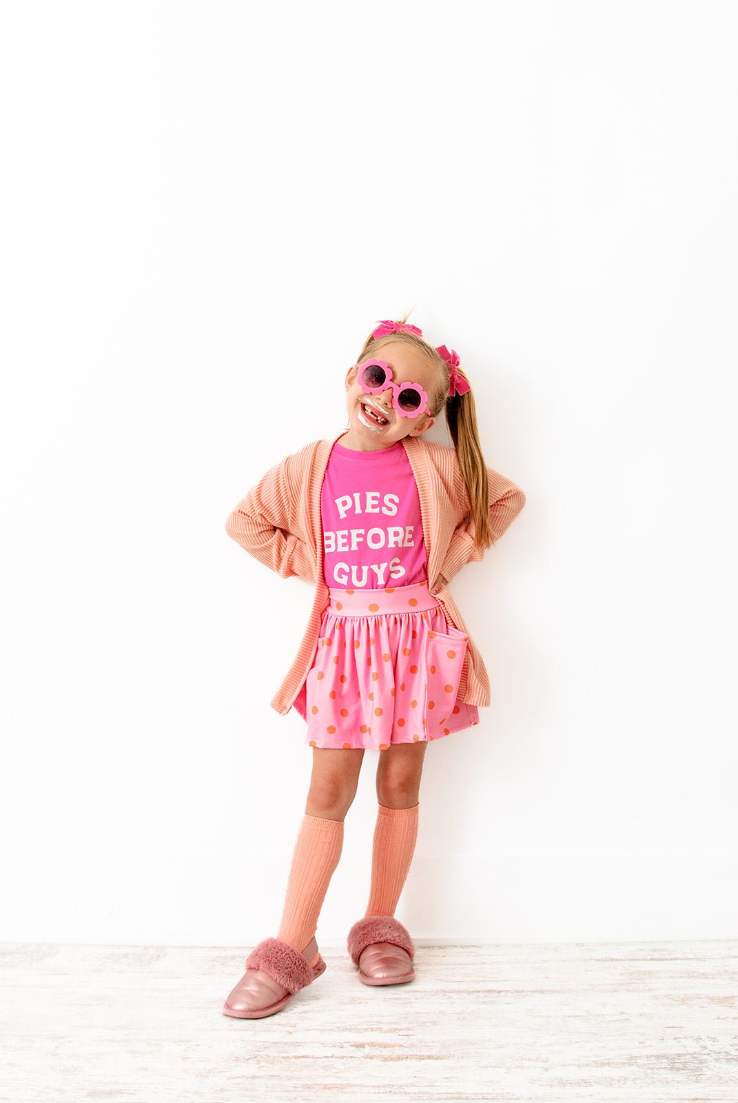 Pink Pies Before Guys Tee - The Wishing Elephant
