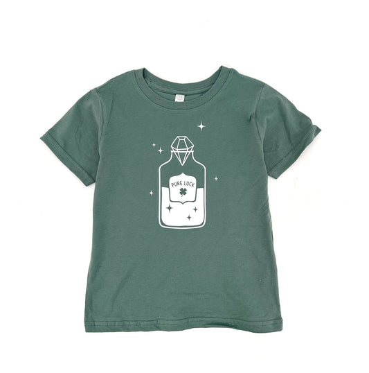 Sage Green Pure Luck Potion Kids Shirt, Saint Patrick’s Day Tee - The Wishing Elephant