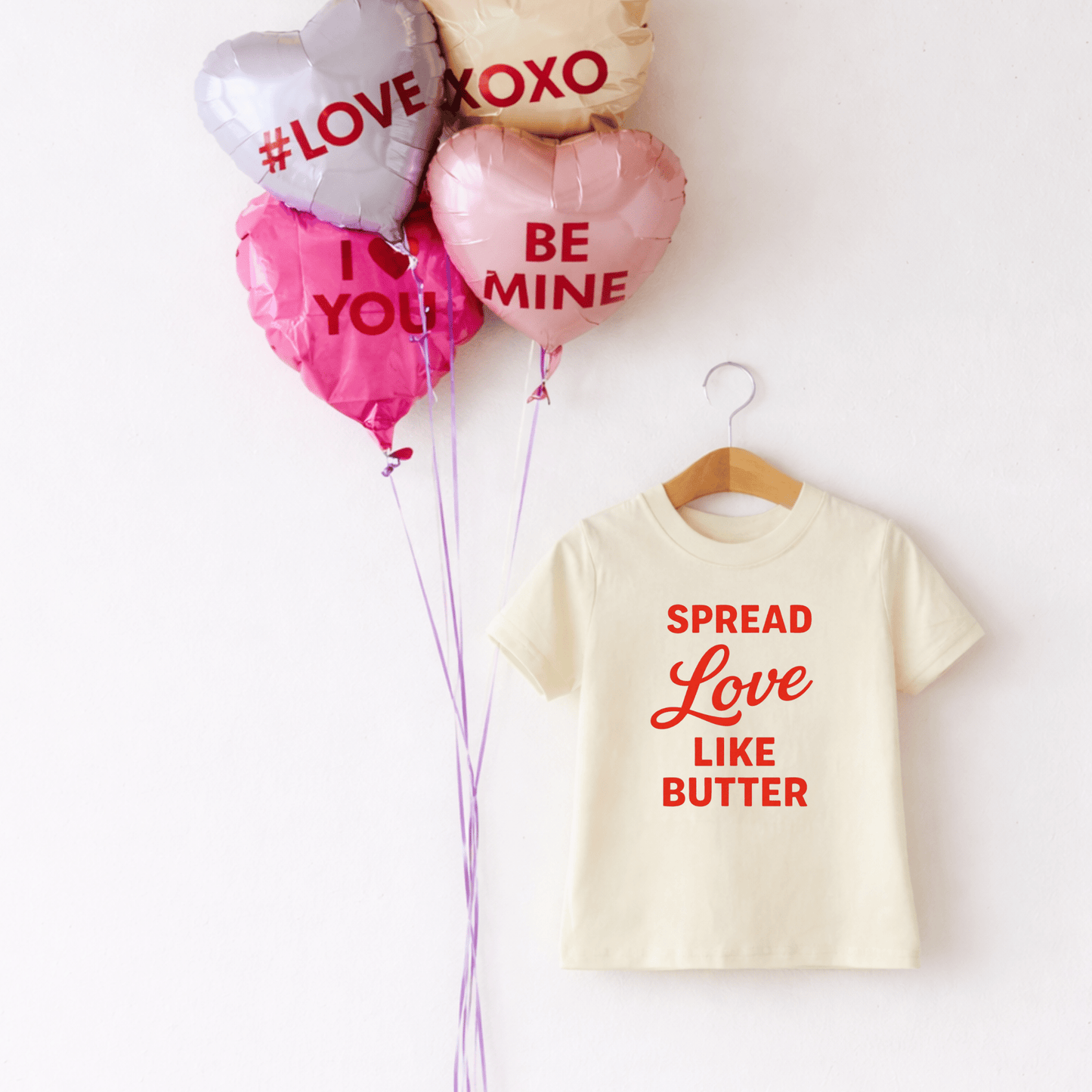 Spread love like butter Valentines Tee - The Wishing Elephant