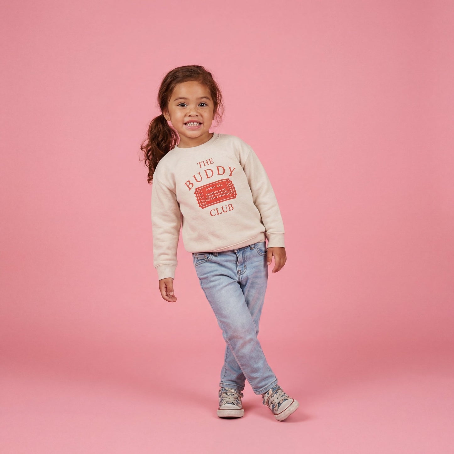 The Buddy Club Sweatshirt - Natural Valentines Day - The Wishing Elephant