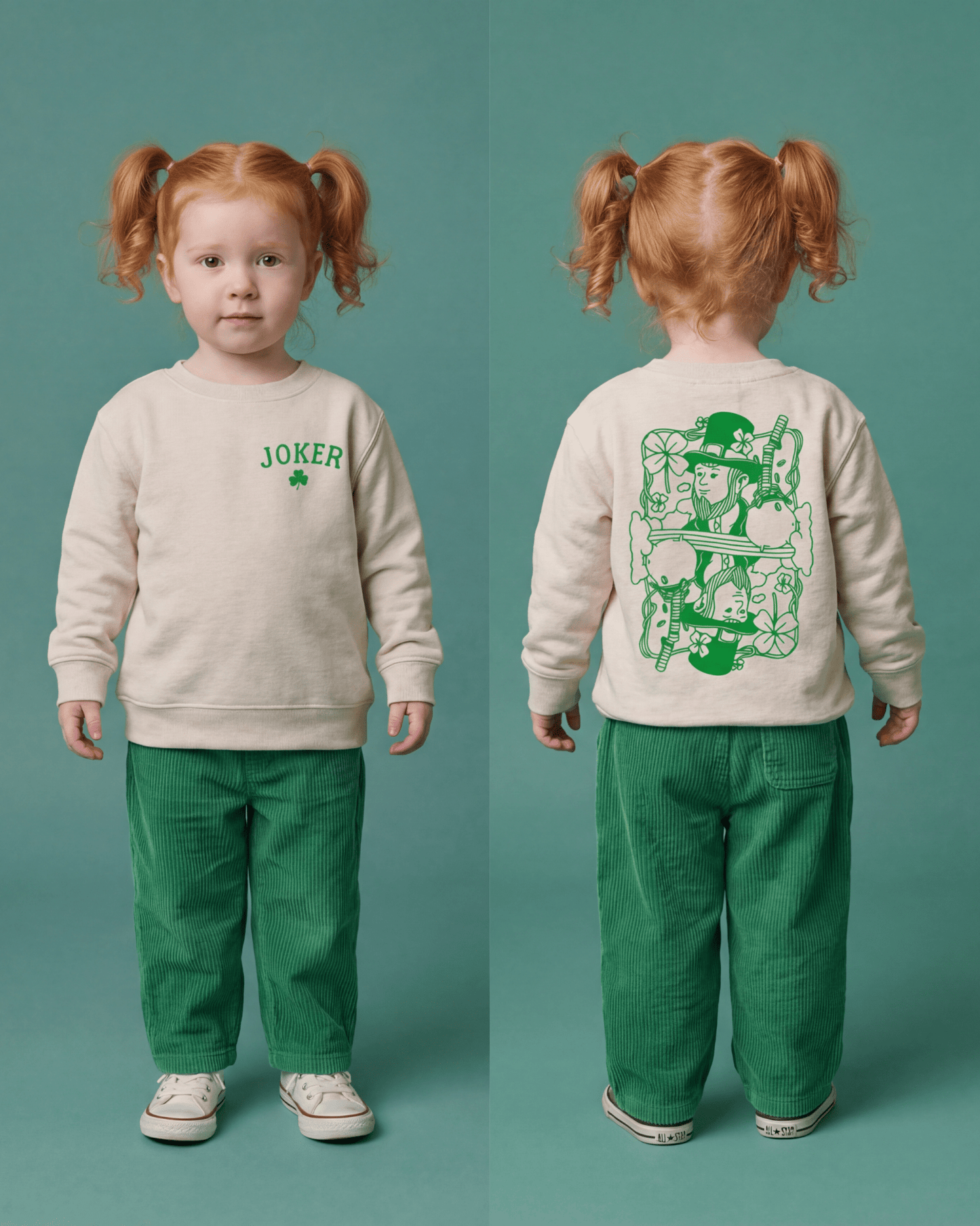 The Joker Sweatshirt, Leprechaun Sweatshirt for Kids - The Wishing Elephant