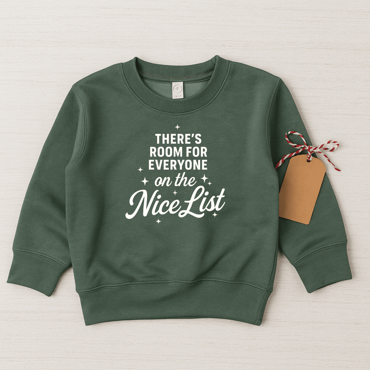 Theres Room For Everyone On The Nice List Sweatshirt - The Wishing Elephant