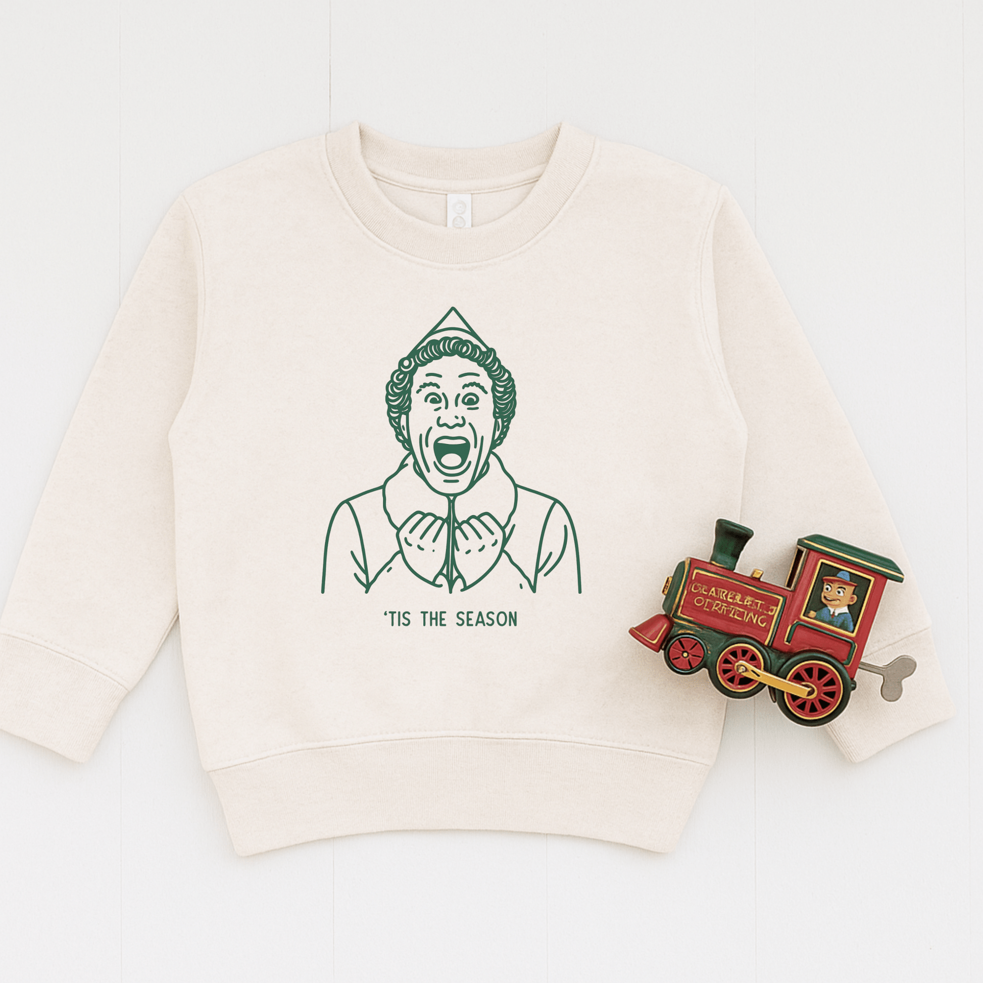 Tis The Season, Elf Christmas Sweatshirt - The Wishing Elephant