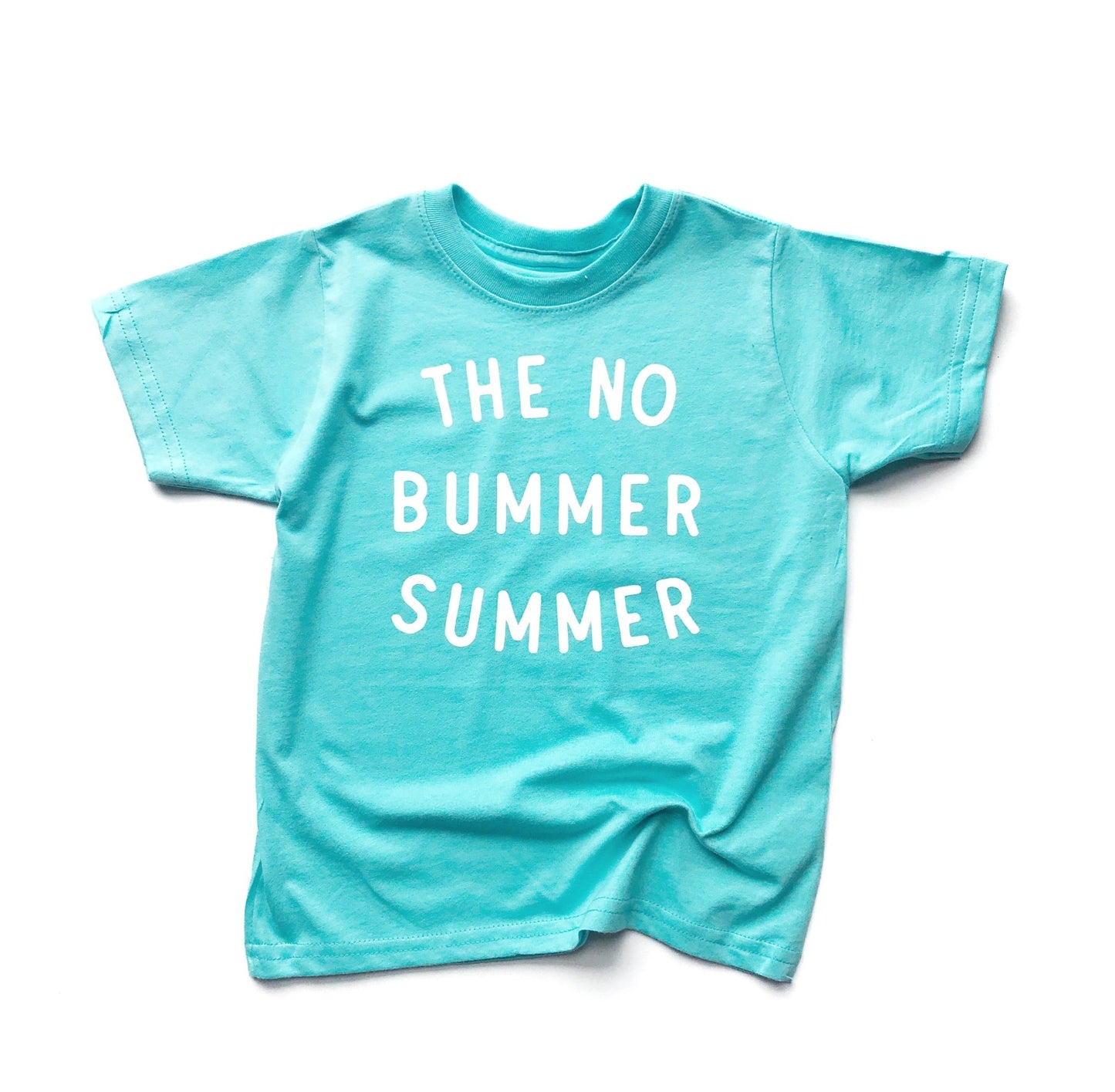 Caribbean BLUE No Bummer Summer Tee - The Wishing Elephant