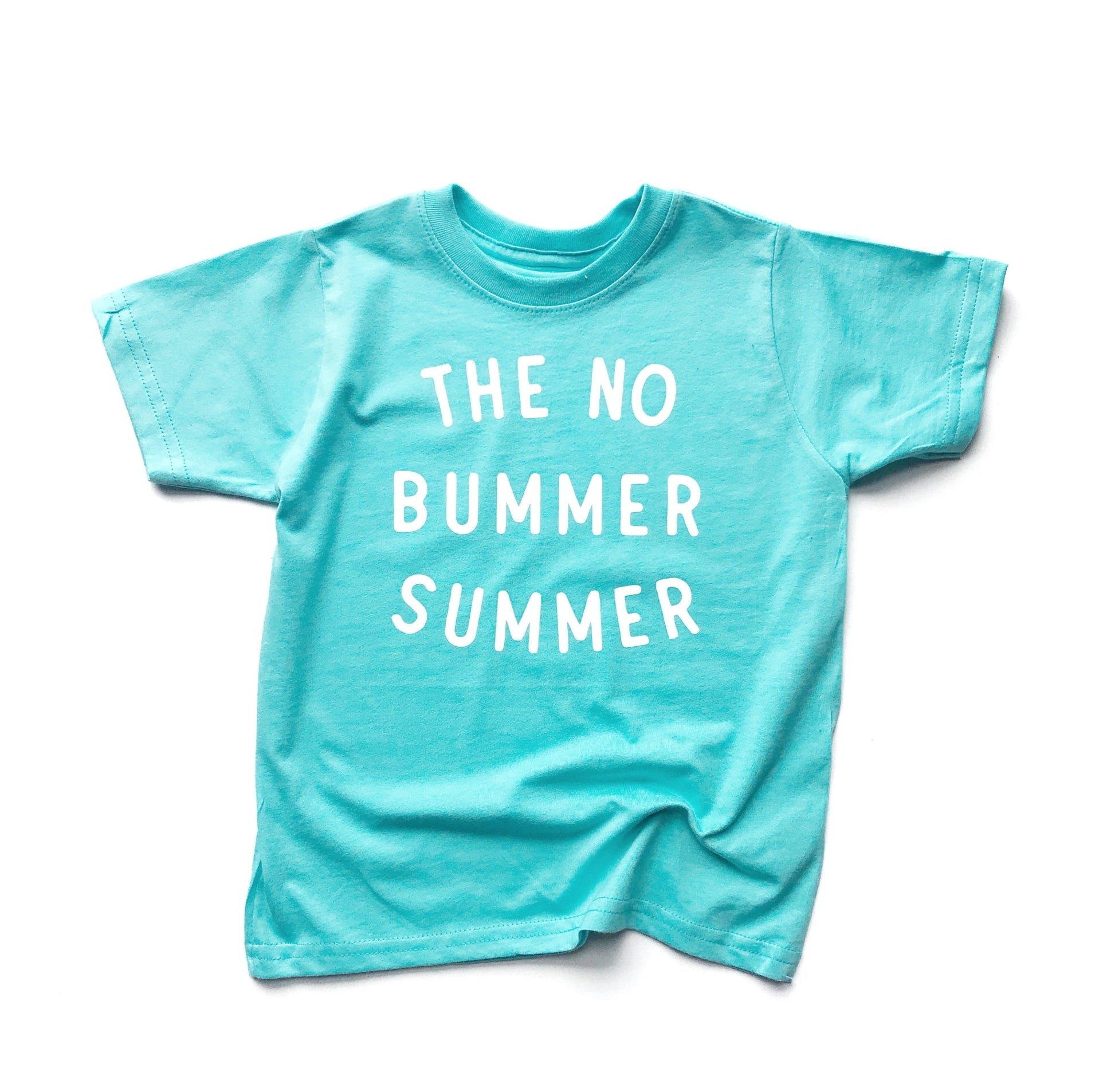 Caribbean BLUE No Bummer Summer Tee - The Wishing Elephant