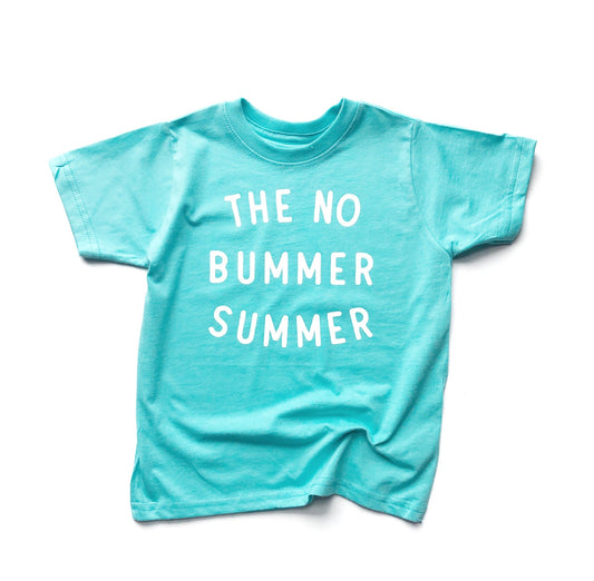 Caribbean BLUE No Bummer Summer Tee - The Wishing Elephant