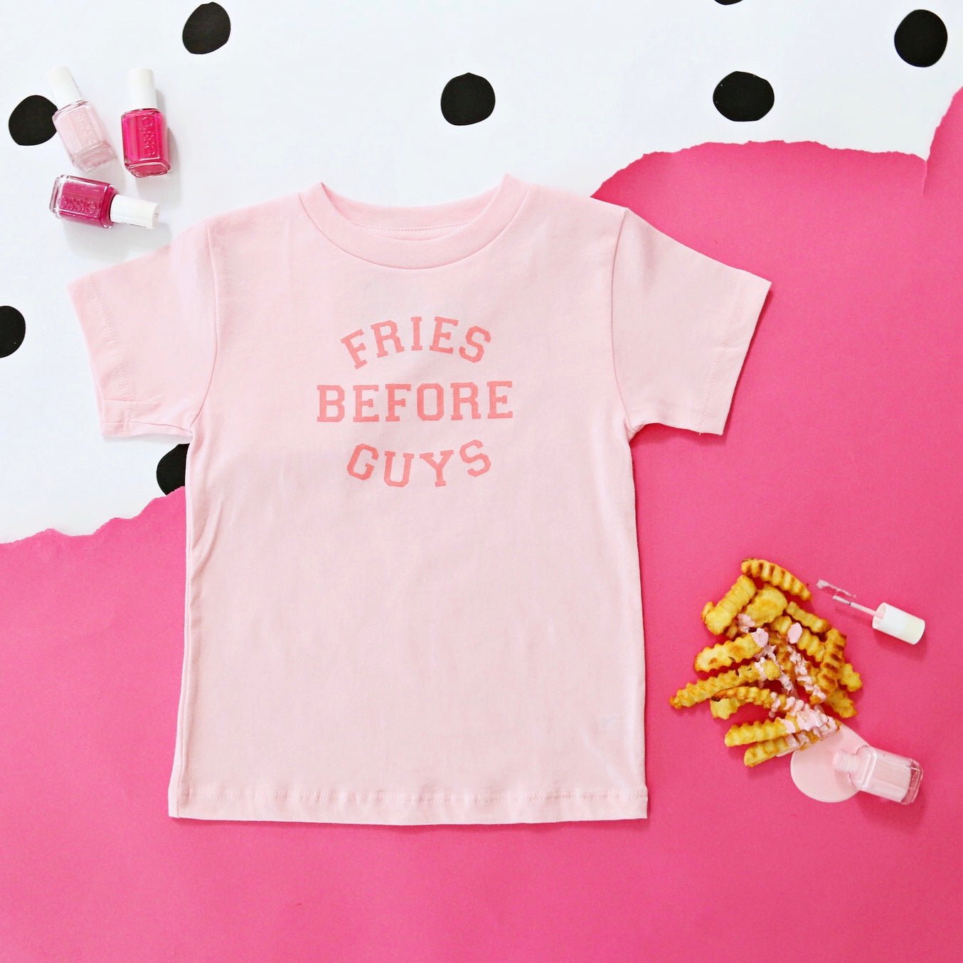 Fries Before Guys Shirt – Funny Retro Tee for Kids | The Wishing Elephant - The Wishing Elephant