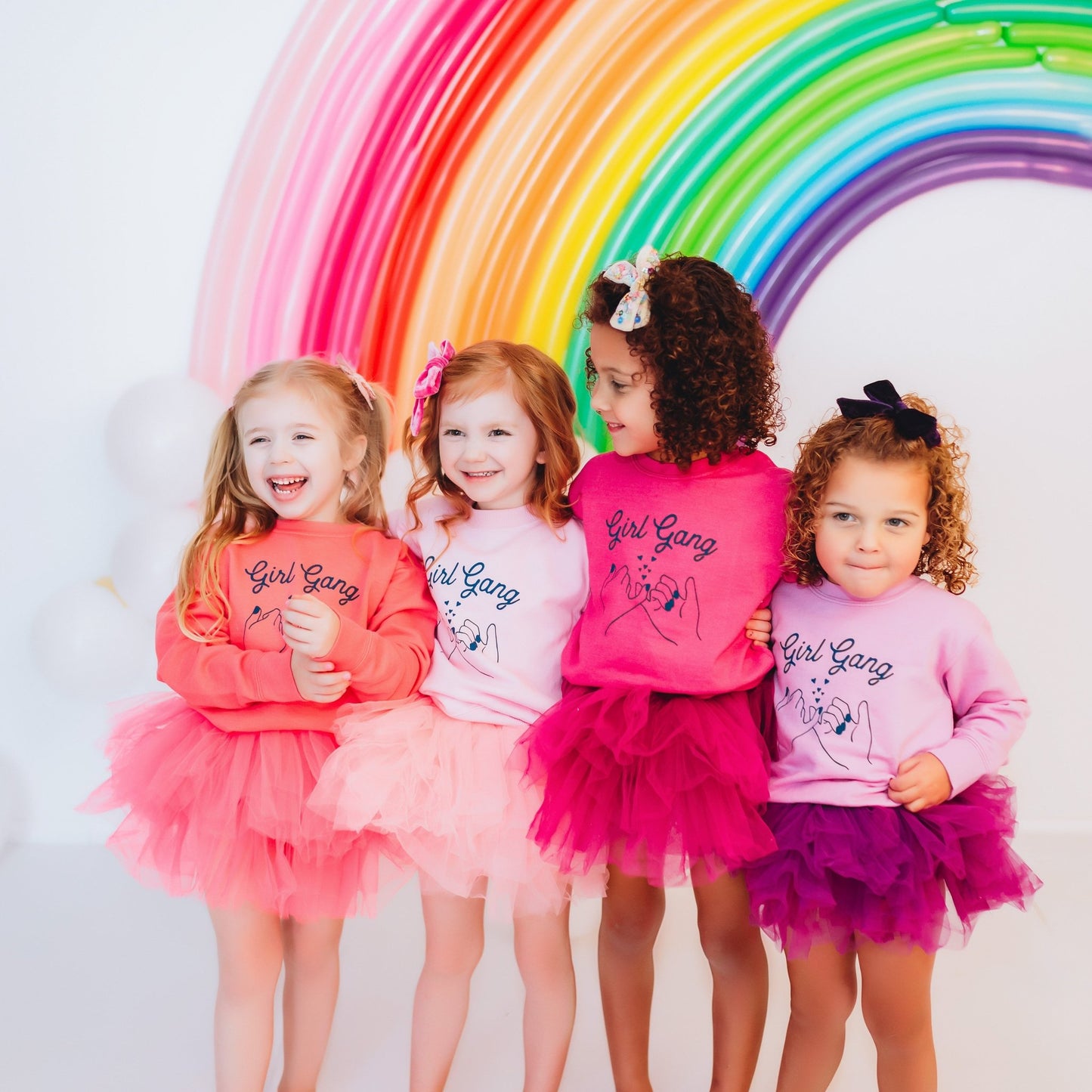 Gray Galentines Day Pinkie Swear with hearts! - The Wishing Elephant