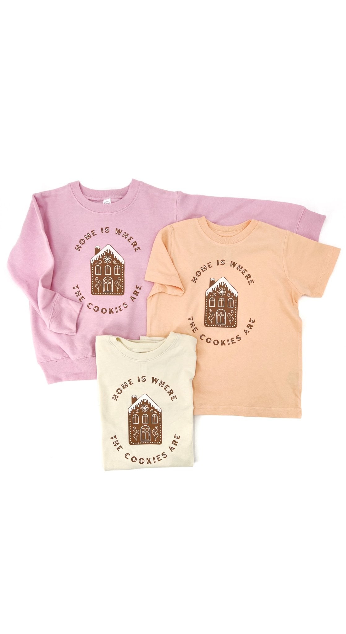 Home Is Where The Cookies Are PINK PULLOVER - The Wishing Elephant