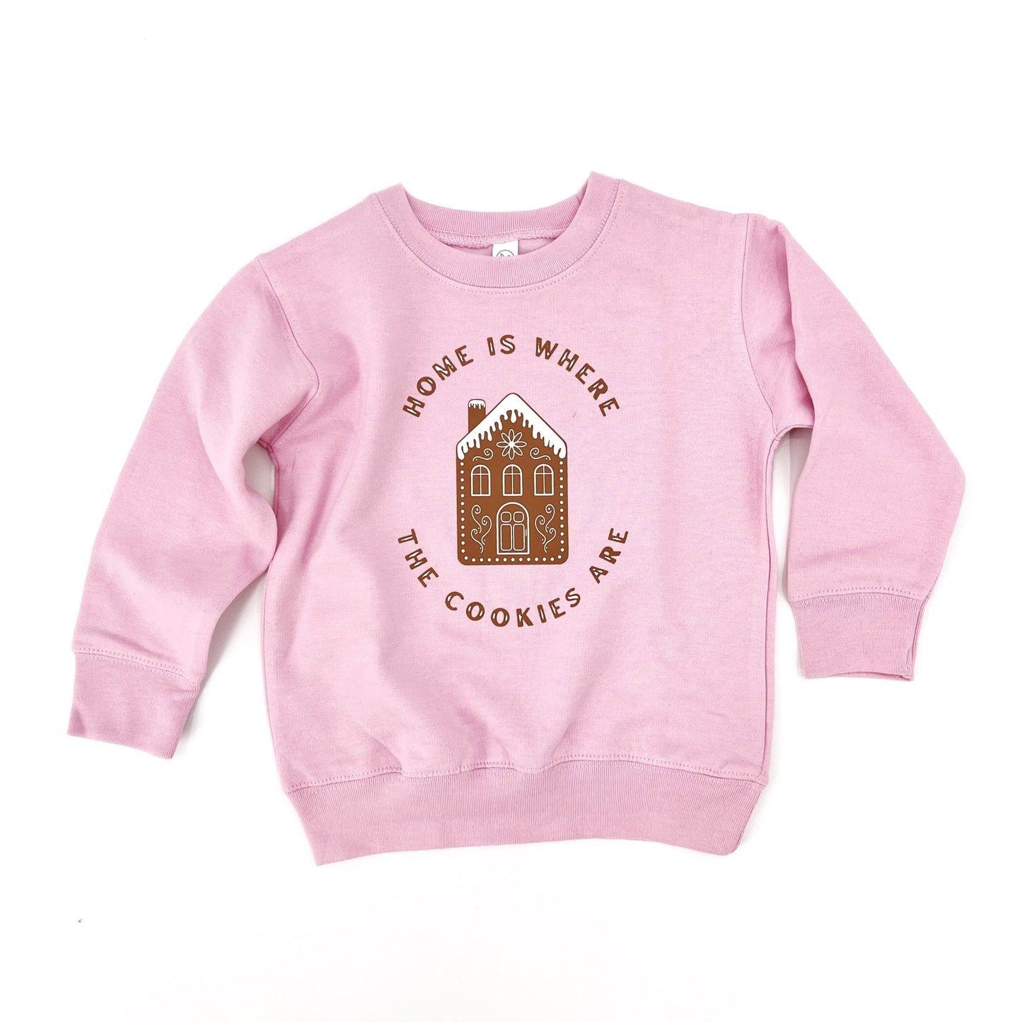 Home Is Where The Cookies Are PINK PULLOVER - The Wishing Elephant