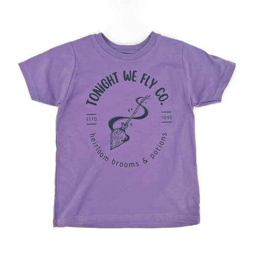 Purple Tonight we Fly, tee - The Wishing Elephant