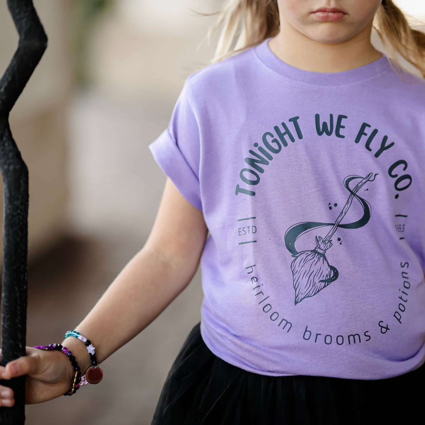 Purple Tonight we Fly, tee - The Wishing Elephant
